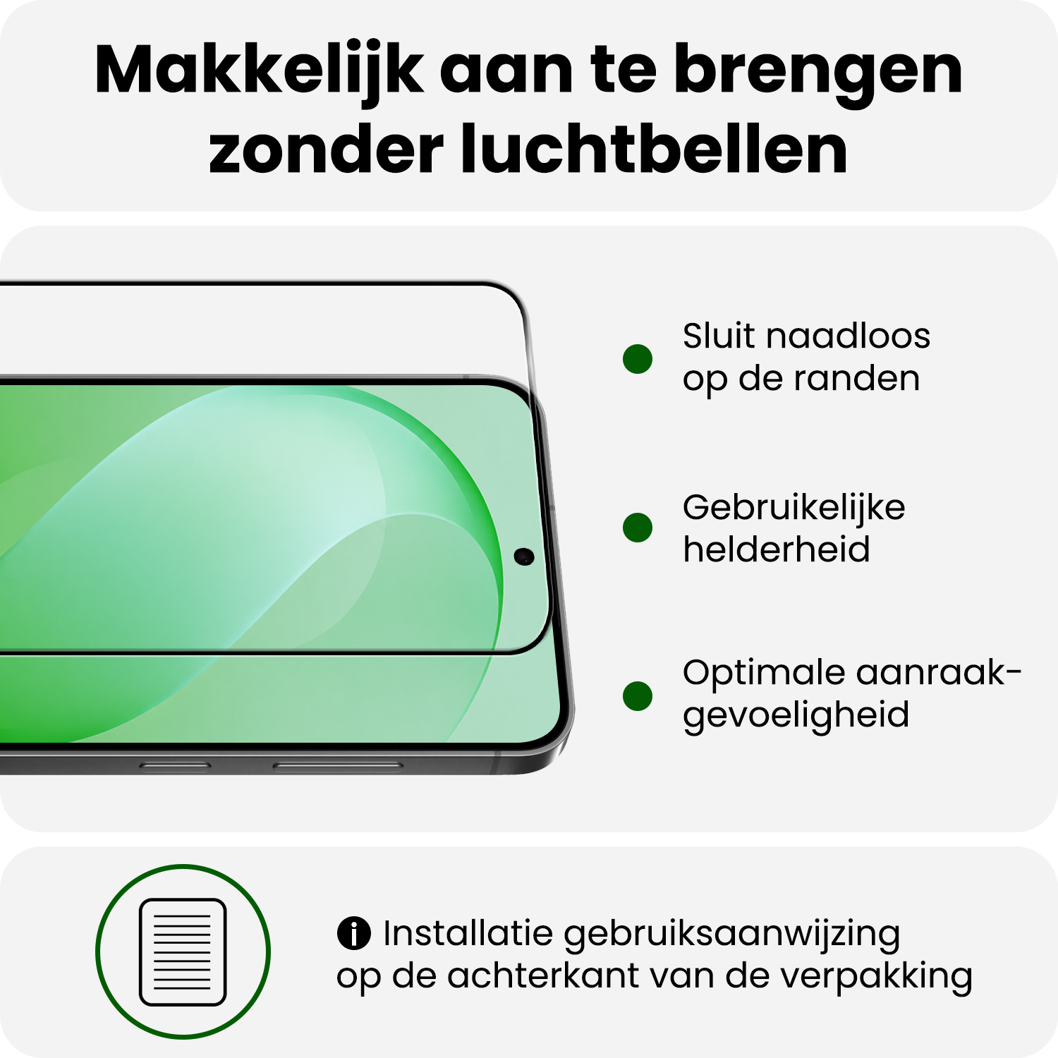 BASEY. BASEY. Samsung Galaxy S26 FE Screenprotector Glas Full Cover