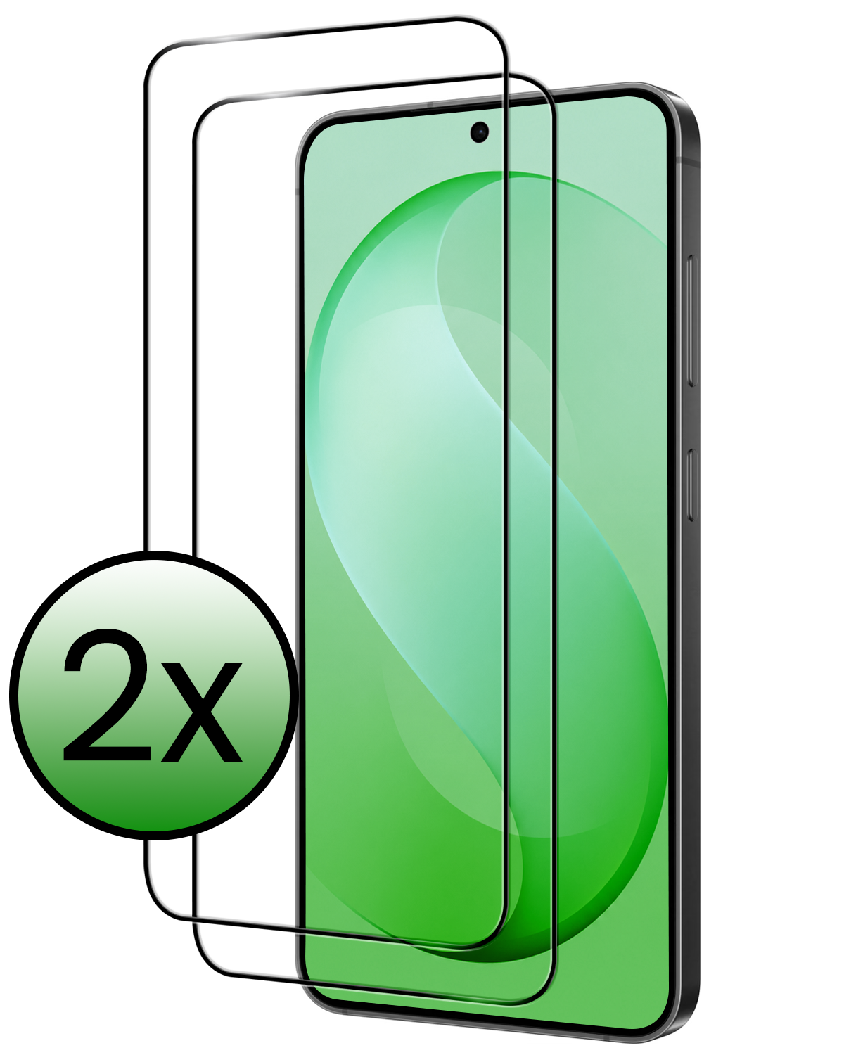 BASEY. BASEY. Samsung Galaxy S26 FE Screenprotector Glas Full Cover - 2 PACK