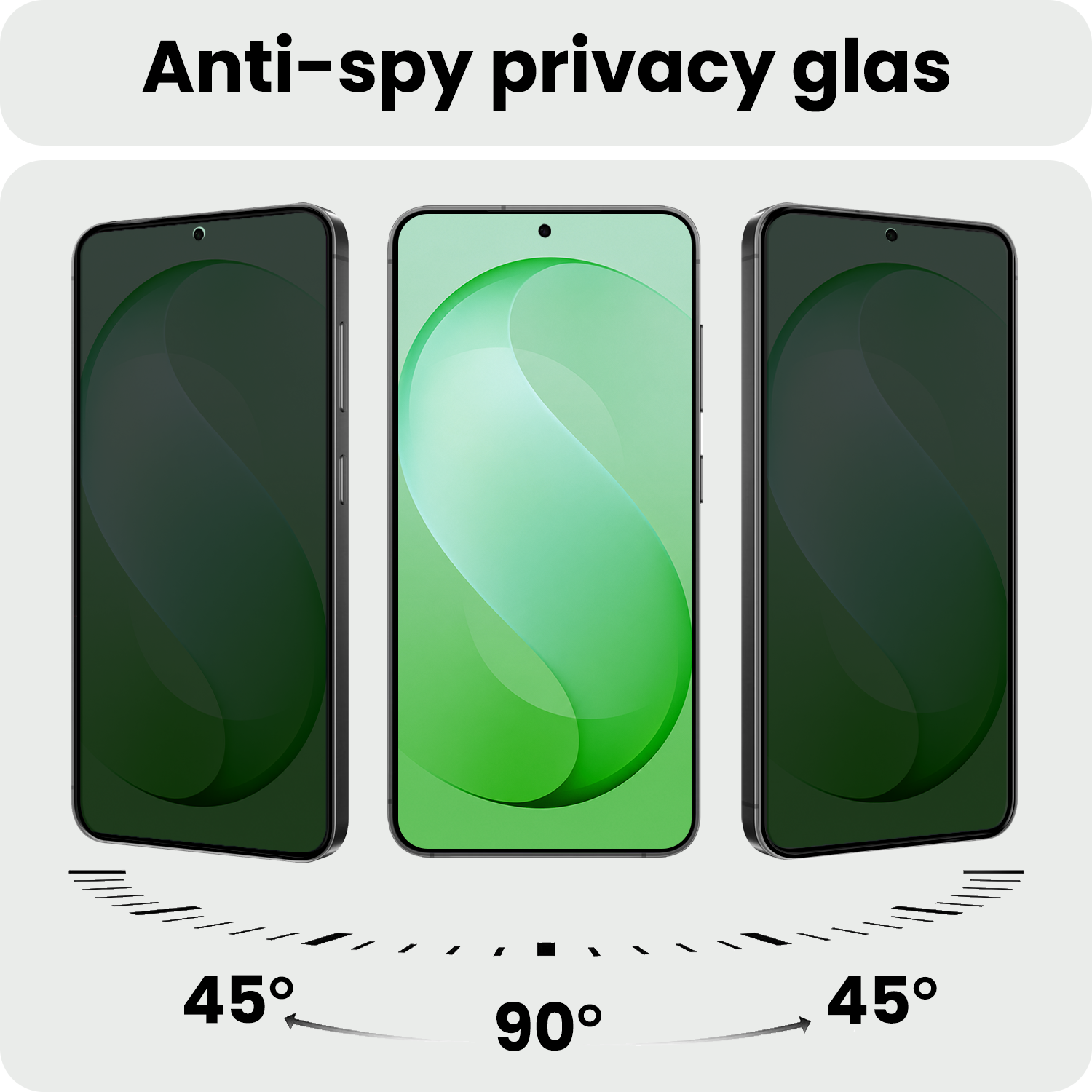 BASEY. BASEY. Samsung Galaxy S26 FE Screenprotector Glas Privacy - 3 PACK