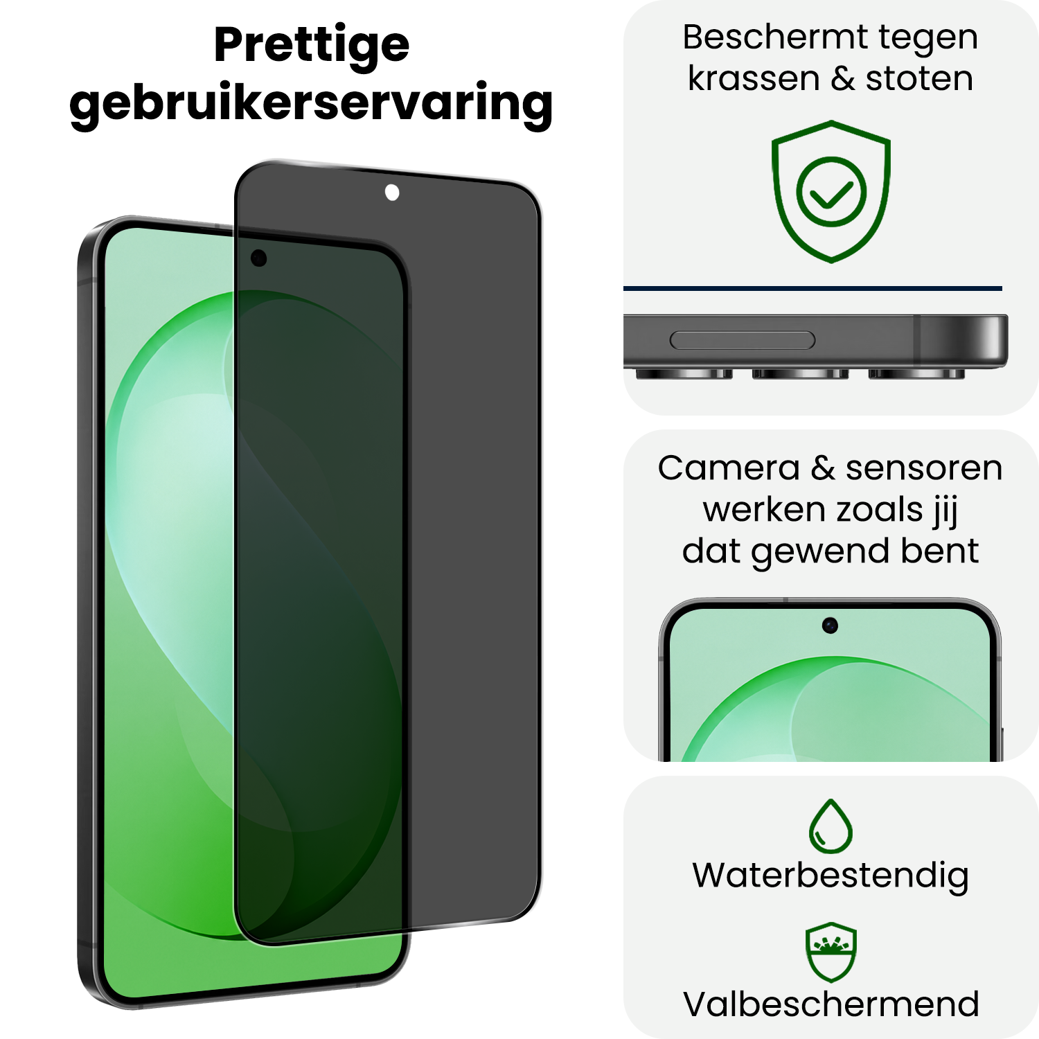 BASEY. BASEY. Samsung Galaxy S26 FE Screenprotector Glas Privacy - 3 PACK