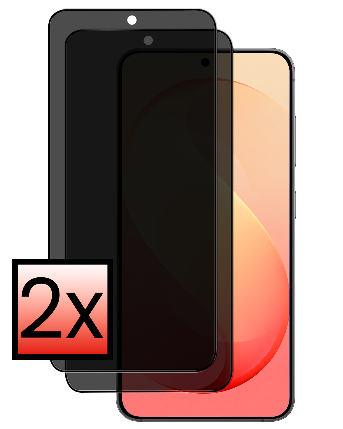 NoXx NoXx Samsung Galaxy S26 FE Screenprotector Glas Privacy - 2 PACK