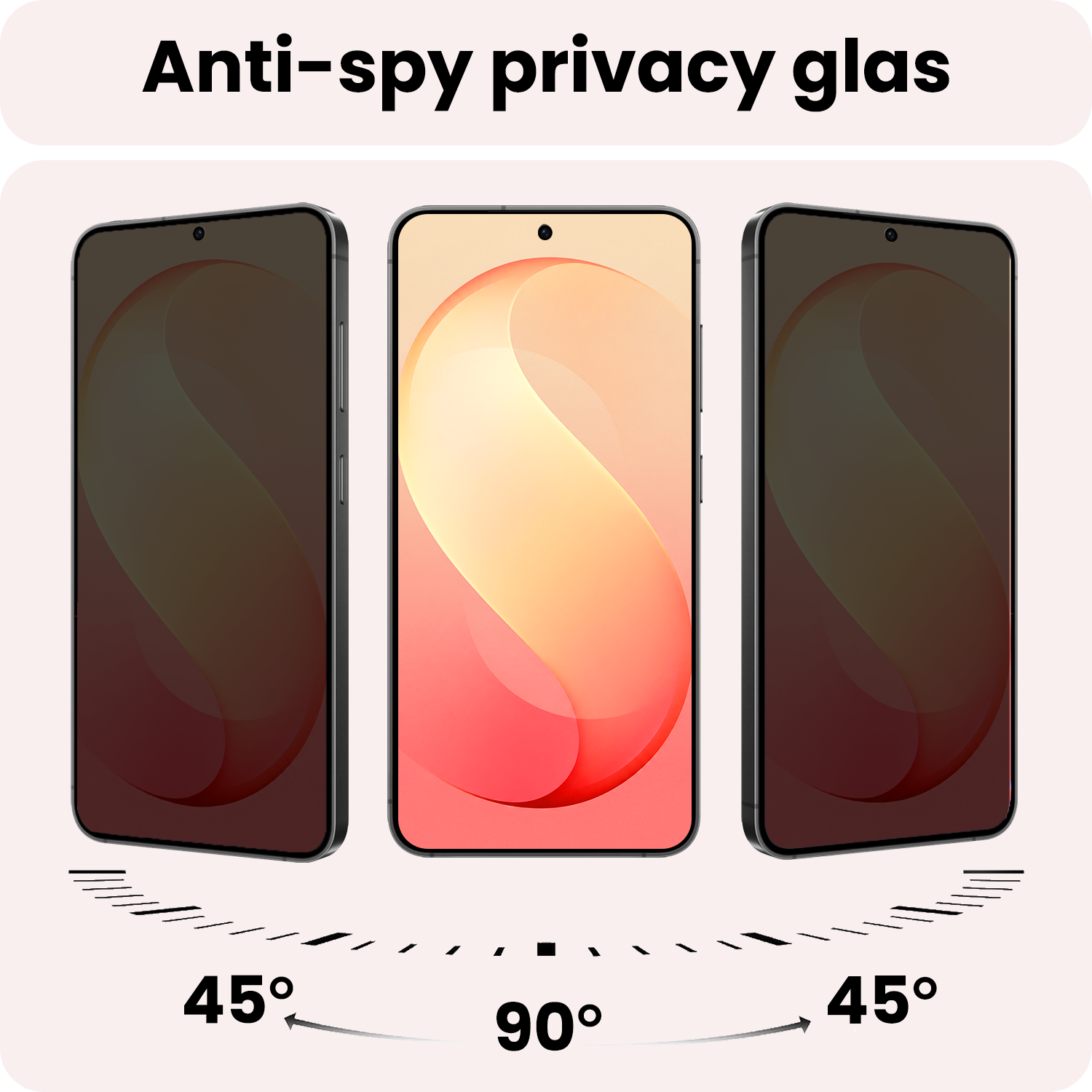 NoXx NoXx Samsung Galaxy S26 FE Screenprotector Glas Privacy - 2 PACK