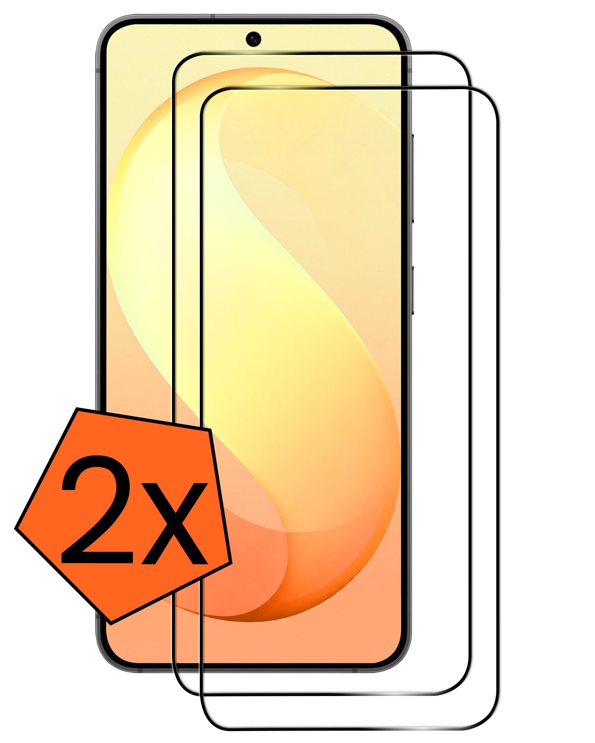 Nomfy Nomfy Samsung Galaxy S26 FE Screenprotector Glas Full Cover - 2 PACK