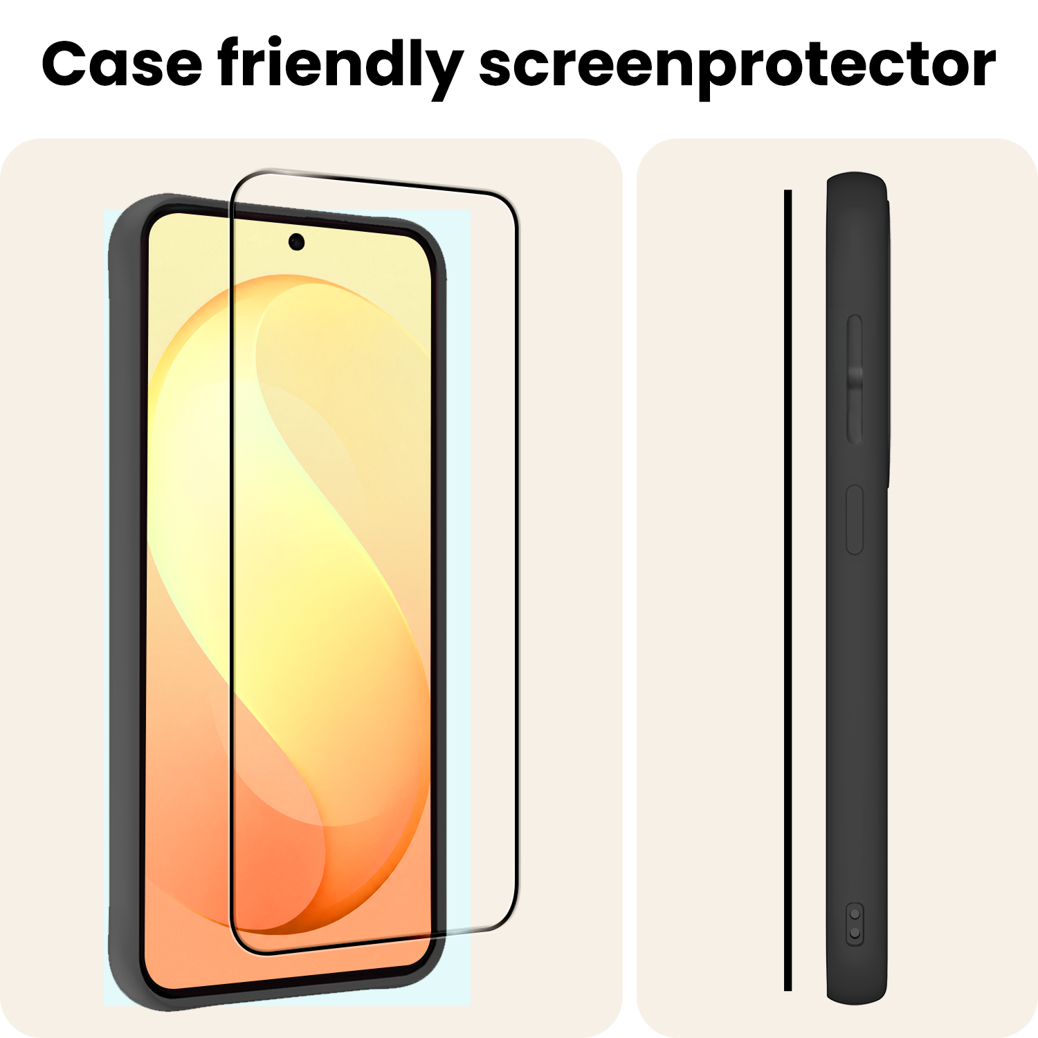 Nomfy Nomfy Samsung Galaxy S26 FE Screenprotector Glas Full Cover - 3 PACK