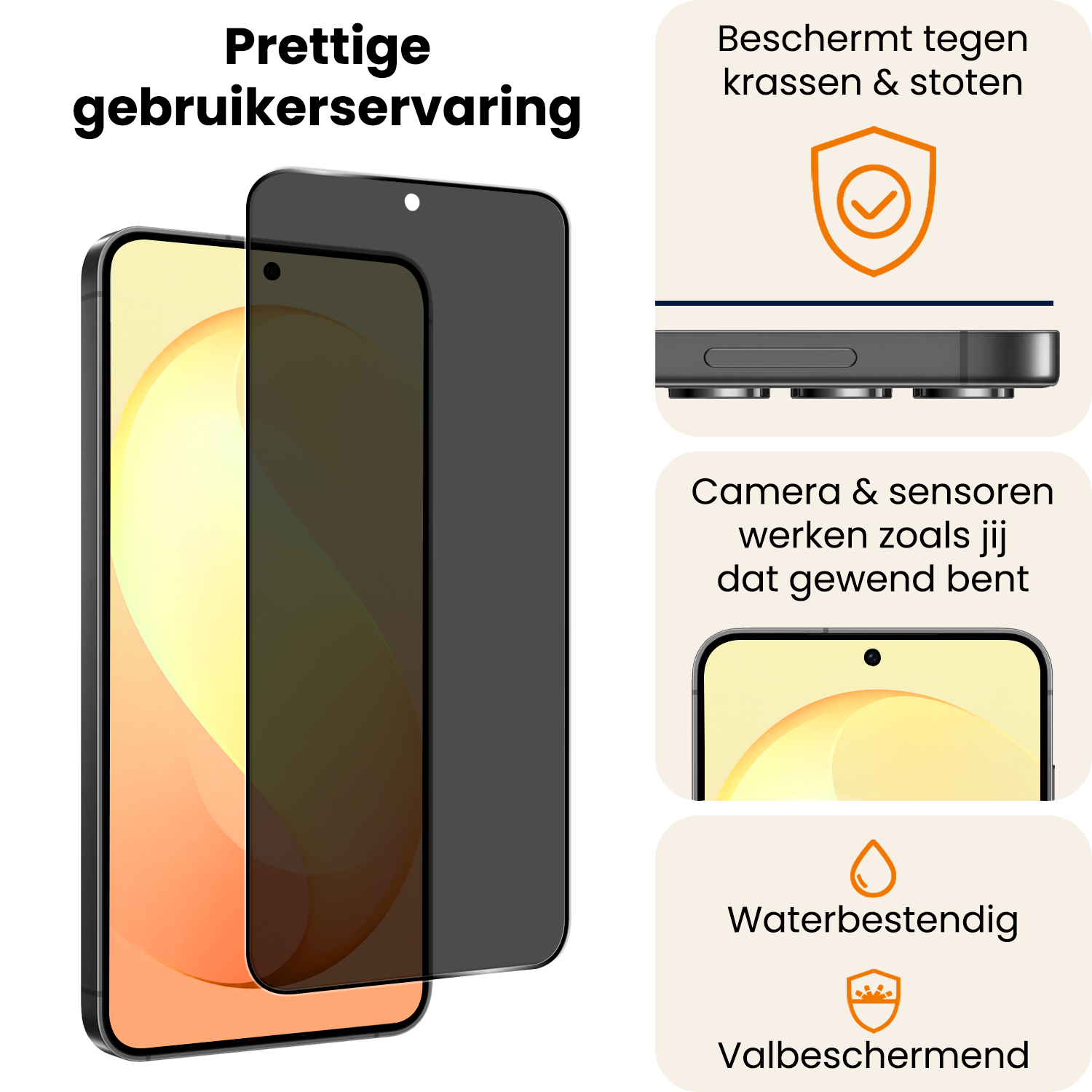 Nomfy Nomfy Samsung Galaxy S26 FE Screenprotector Glas Privacy