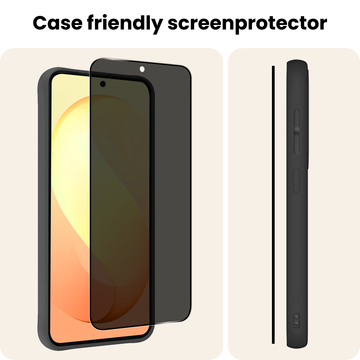 Nomfy Nomfy Samsung Galaxy S26 FE Screenprotector Glas Privacy - 3 PACK