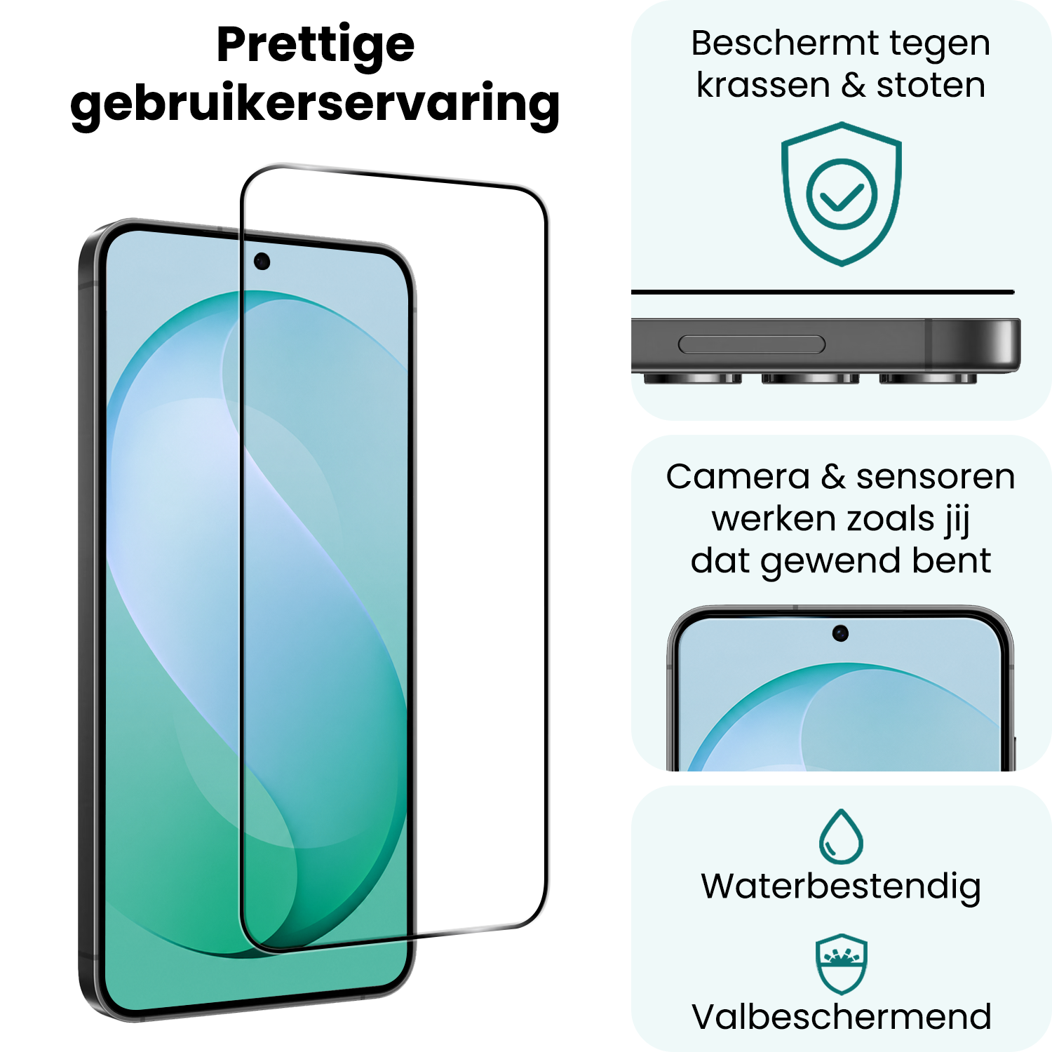 Forterra Forterra Samsung Galaxy S26 FE Screenprotector Glas Full Cover