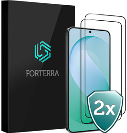 Forterra Forterra Samsung Galaxy S26 FE Screenprotector Glas Full Cover - 2 PACK