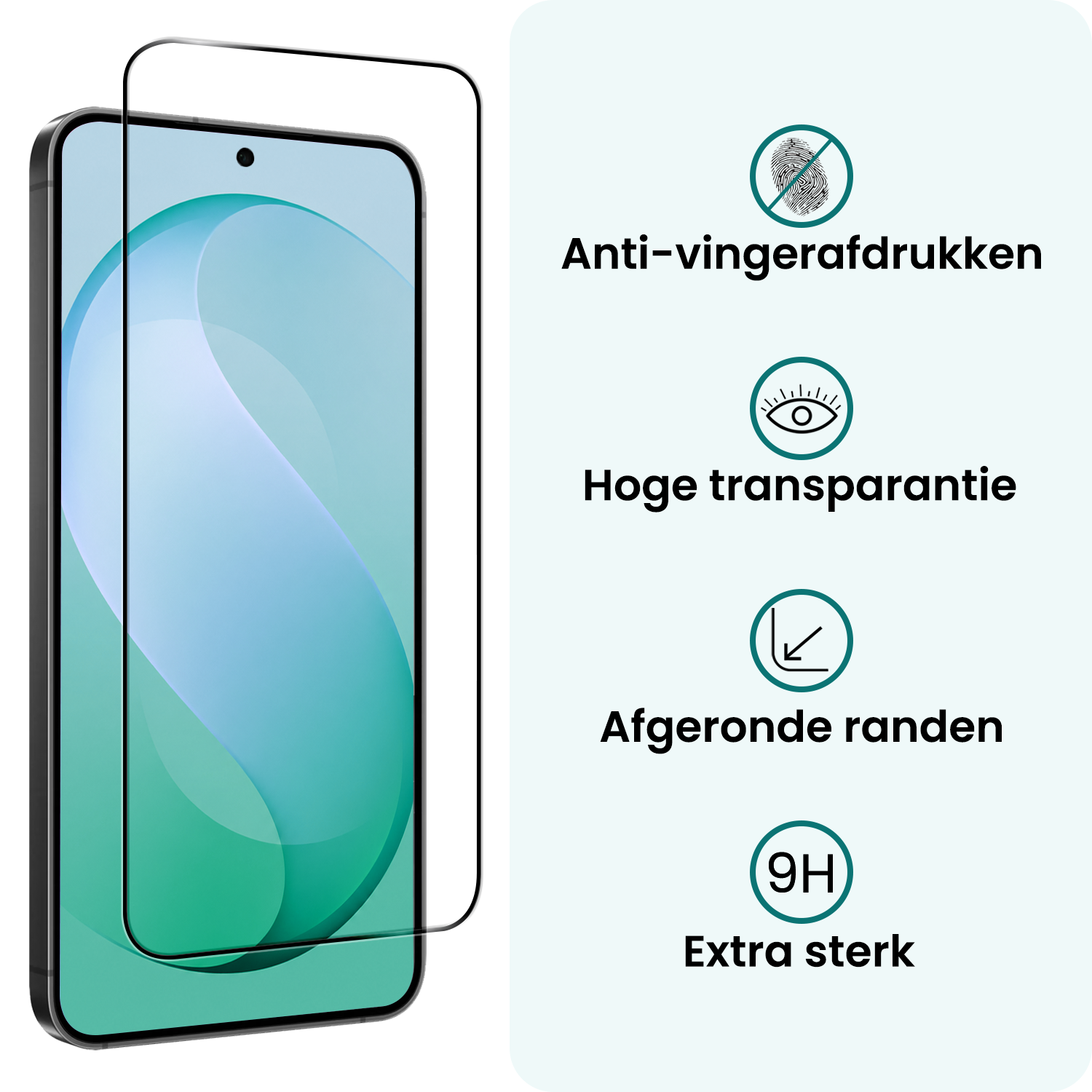 Forterra Forterra Samsung Galaxy S26 FE Screenprotector Glas Full Cover - 2 PACK