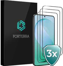 Forterra Forterra Samsung Galaxy S26 FE Screenprotector Glas Full Cover - 3 PACK