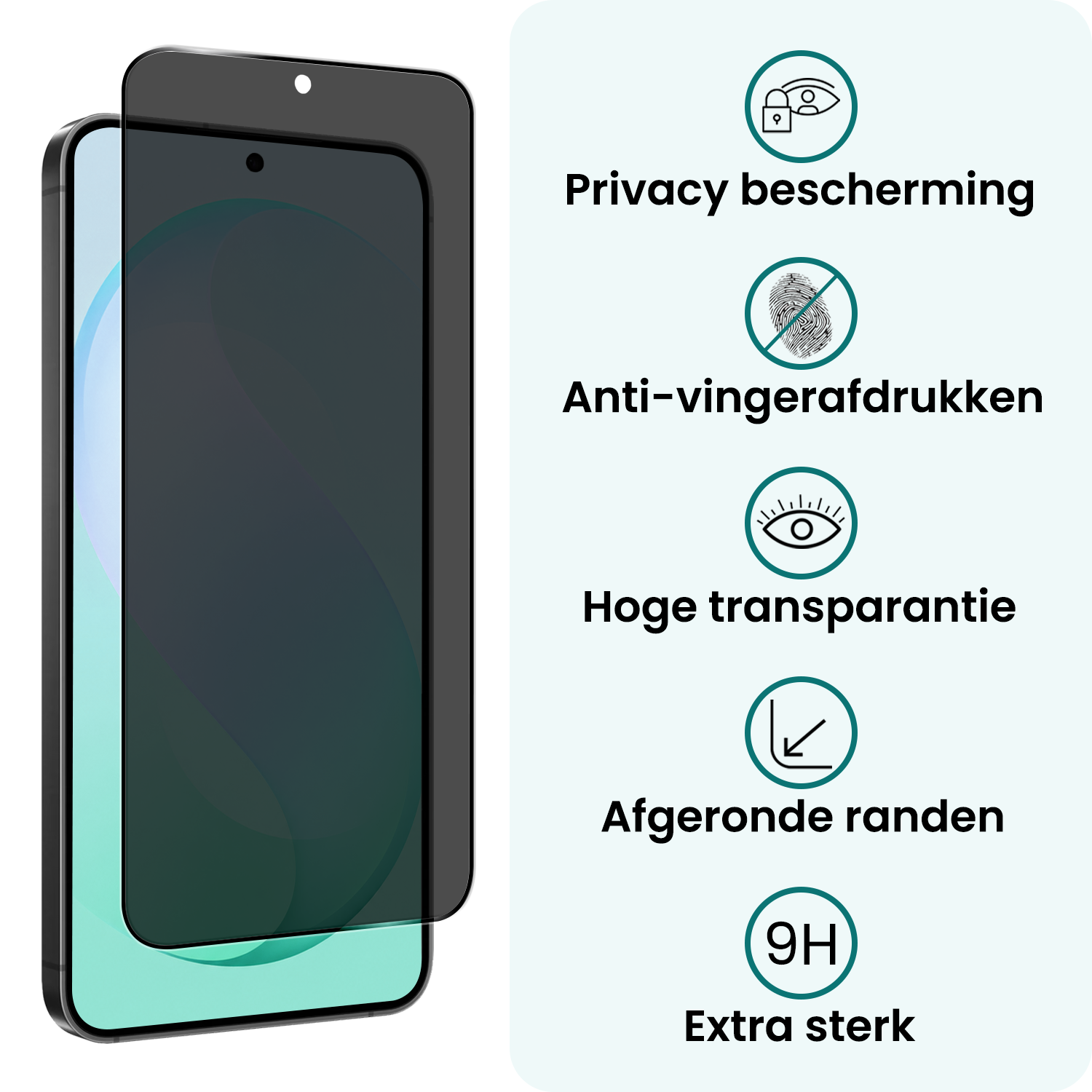 Forterra Forterra Samsung Galaxy S26 FE Screenprotector Glas Privacy - 2 PACK