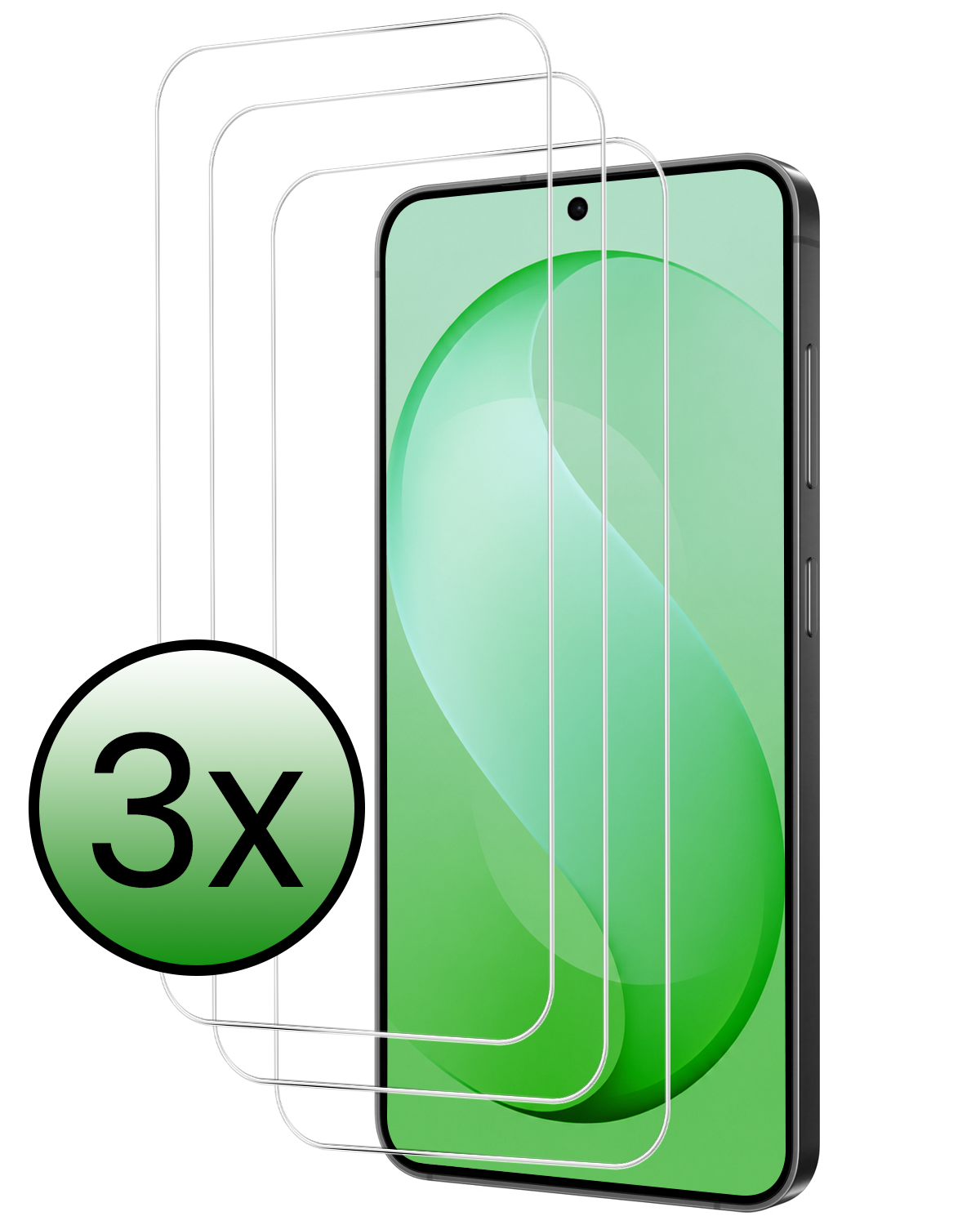 BASEY. BASEY. Samsung Galaxy S26 FE Screenprotector Glas - 3 PACK