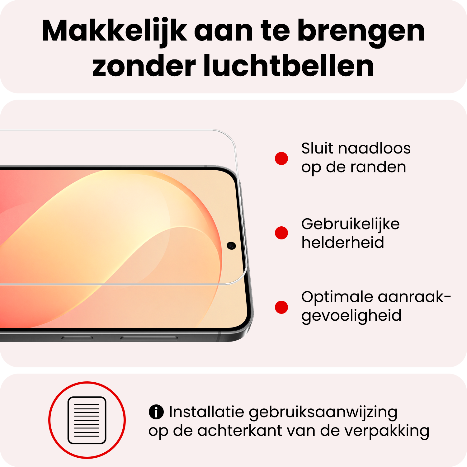 NoXx NoXx Samsung Galaxy S26 FE Screenprotector Glas