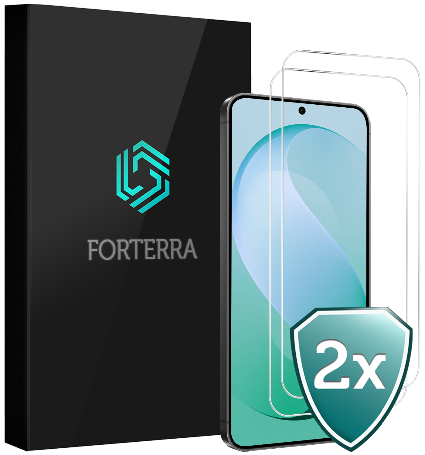 Forterra Forterra Samsung Galaxy S26 FE Screenprotector Glas - 2 PACK