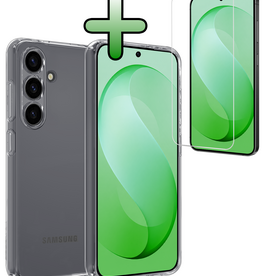 BASEY. BASEY. Samsung Galaxy S26 FE Hoesje Siliconen Met Screenprotector - Transparant