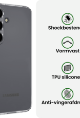BASEY. BASEY. Samsung Galaxy S26 FE Hoesje Siliconen Met Screenprotector - Transparant