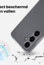 BASEY. BASEY. Samsung Galaxy S26 FE Hoesje Siliconen Met Screenprotector - Transparant
