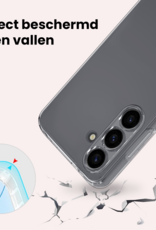 NoXx NoXx Samsung Galaxy S26 FE Hoesje Siliconen Met Screenprotector - Transparant
