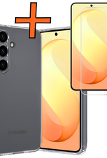 Nomfy Nomfy Samsung Galaxy S26 FE Hoesje Siliconen Met Screenprotector - Transparant