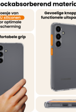 Nomfy Nomfy Samsung Galaxy S26 FE Hoesje Siliconen Met 2x Screenprotector - Transparant