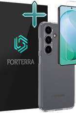 Forterra Forterra Samsung Galaxy S26 FE Hoesje Siliconen Met Screenprotector - Transparant