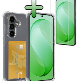 BASEY. BASEY. Samsung Galaxy S26 FE Hoesje Pashouder Met Screenprotector