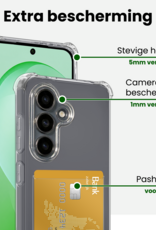 BASEY. BASEY. Samsung Galaxy S26 FE Hoesje Pashouder Met Screenprotector