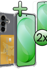 BASEY. BASEY. Samsung Galaxy S26 FE Hoesje Pashouder Met 2x Screenprotector