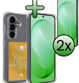 BASEY. BASEY. Samsung Galaxy S26 FE Hoesje Pashouder Met 2x Screenprotector