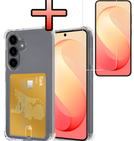 NoXx NoXx Samsung Galaxy S26 FE Hoesje Pashouder Met Screenprotector
