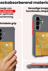 NoXx NoXx Samsung Galaxy S26 FE Hoesje Pashouder Met 2x Screenprotector