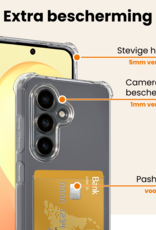 Nomfy Nomfy Samsung Galaxy S26 FE Hoesje Pashouder Met Screenprotector