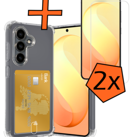 Nomfy Nomfy Samsung Galaxy S26 FE Hoesje Pashouder Met 2x Screenprotector