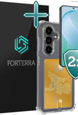 Forterra Forterra Samsung Galaxy S26 FE Hoesje Pashouder Met 2x Screenprotector