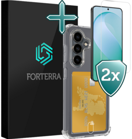 Forterra Forterra Samsung Galaxy S26 FE Hoesje Pashouder Met 2x Screenprotector