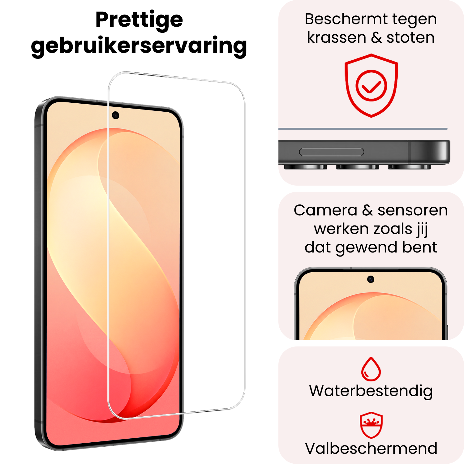 NoXx NoXx Samsung Galaxy S26 FE Screenprotector Glas - 2 PACK