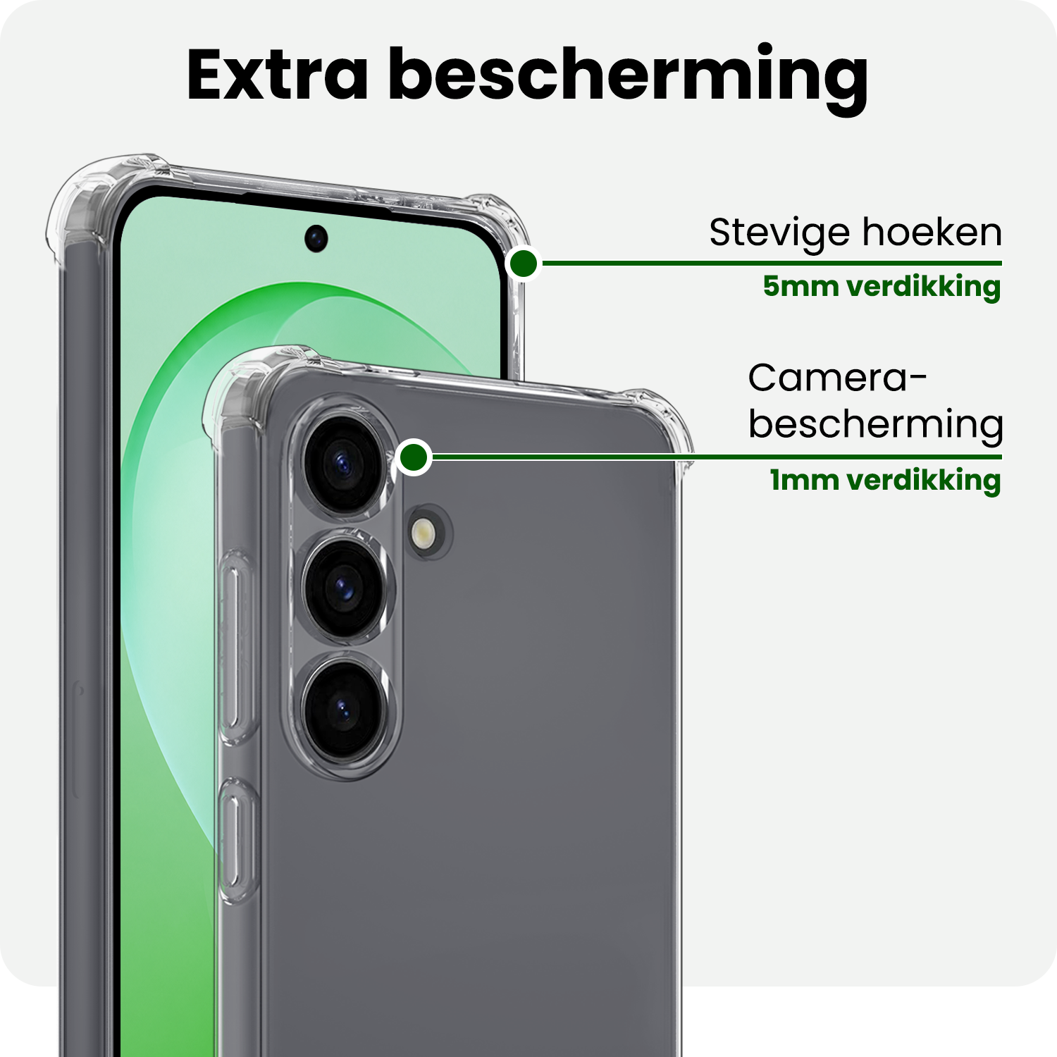 BASEY. BASEY. Samsung Galaxy S26 FE Hoesje Shockproof Met 2x Screenprotector