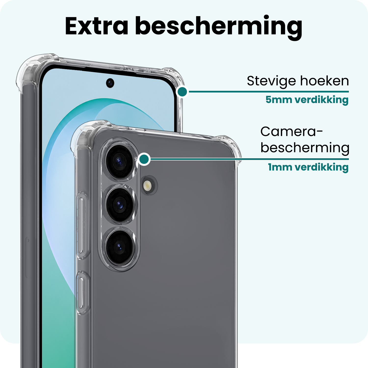 Forterra Forterra Samsung Galaxy S26 FE Hoesje Shockproof Met Screenprotector
