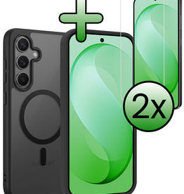 BASEY. BASEY. Samsung Galaxy S26 FE Magsafe Hoesje Zwart Met 2x Screenprotector