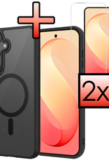 NoXx NoXx Samsung Galaxy S26 FE Magsafe Hoesje Zwart Met 2x Screenprotector