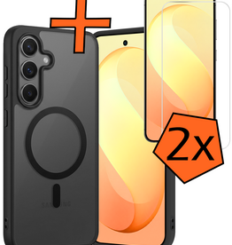 Nomfy Nomfy Samsung Galaxy S26 FE Magsafe Hoesje Zwart Met 2x Screenprotector