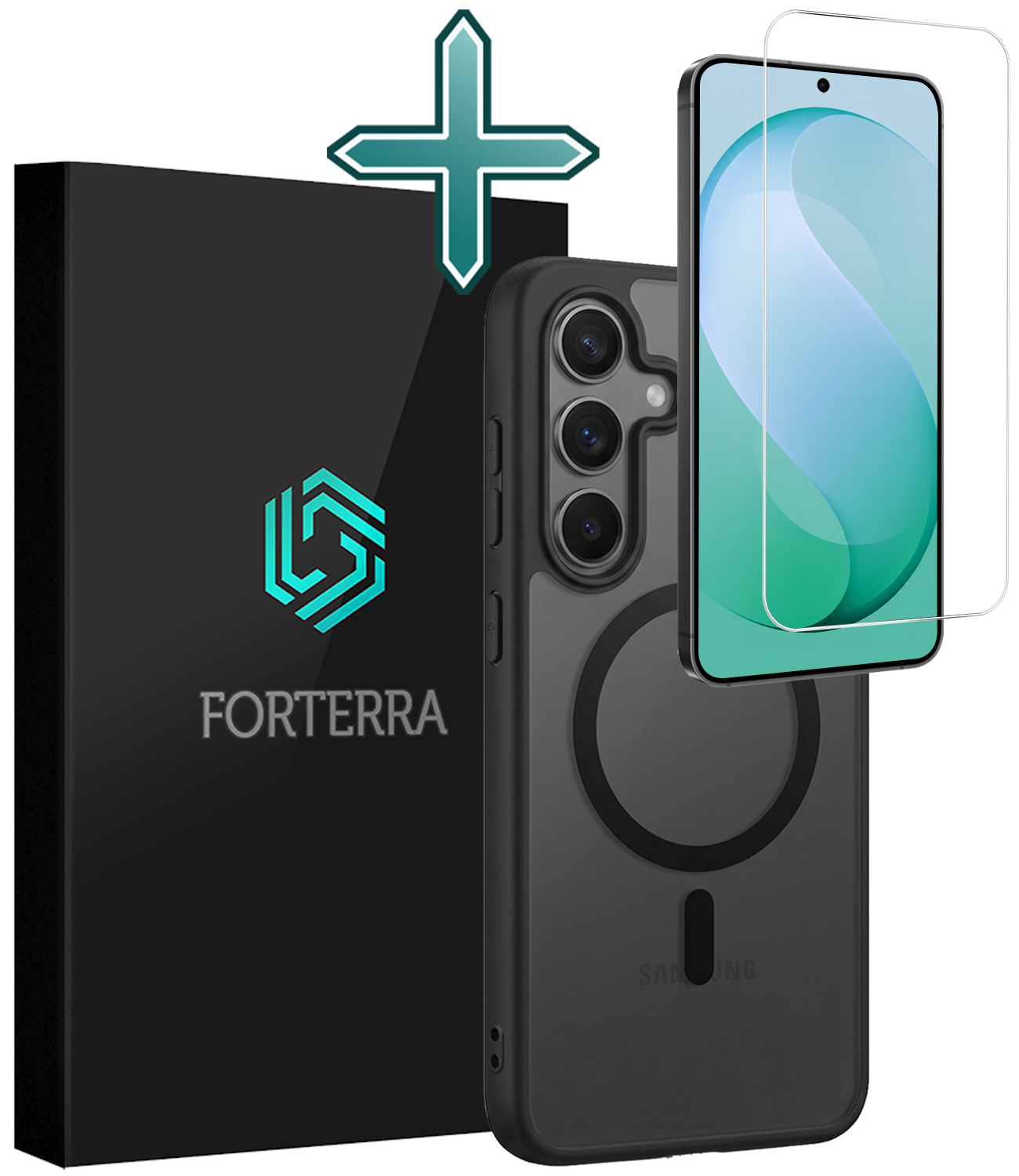 Forterra Forterra Samsung Galaxy S26 FE Magsafe Hoesje Zwart Met Screenprotector