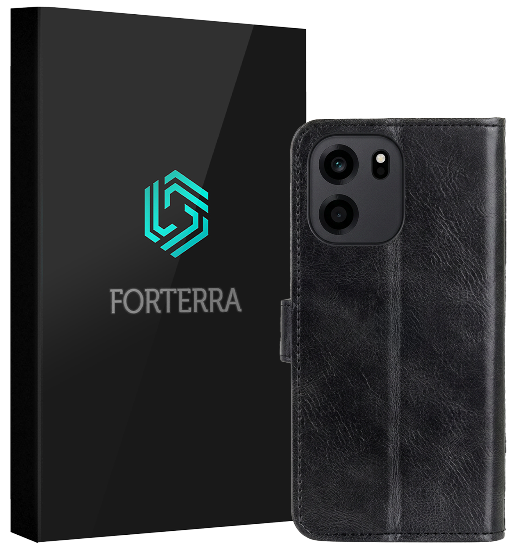 Forterra Forterra OnePlus Nord CE6 Hoesje Bookcase - Zwart