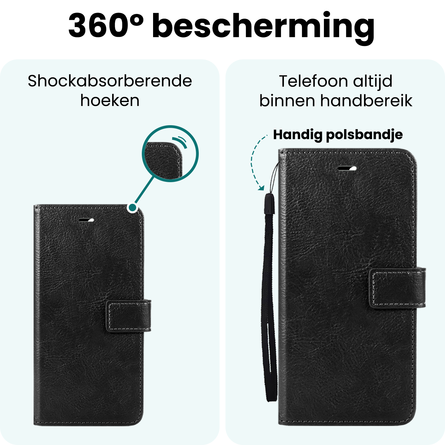 Forterra Forterra OnePlus Nord CE6 Hoesje Bookcase Met Screenprotector - Zwart