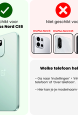 Nomfy Nomfy OnePlus Nord CE6 Hoesje Bookcase Met Screenprotector - Zwart