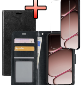 NoXx NoXx OnePlus Nord CE6 Hoesje Bookcase Met Screenprotector - Zwart