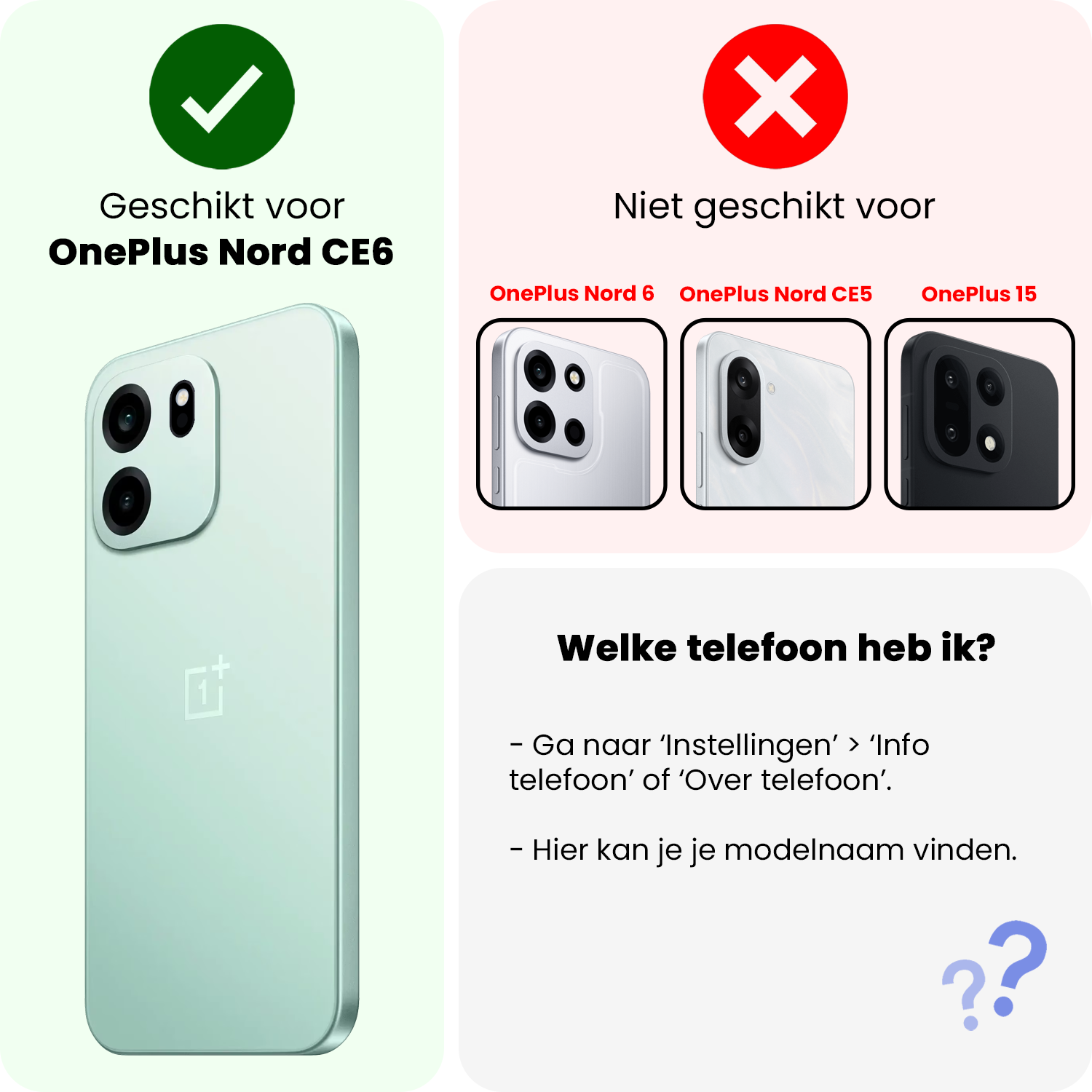 NoXx NoXx OnePlus Nord CE6 Hoesje Bookcase Met 2x Screenprotector - Zwart