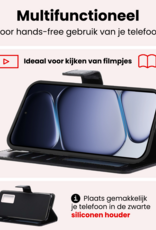 NoXx NoXx OnePlus Nord CE6 Hoesje Bookcase Met 2x Screenprotector - Zwart