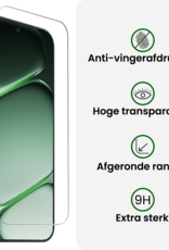 BASEY. BASEY. OnePlus Nord CE6 Hoesje Bookcase Met 2x Screenprotector - Zwart