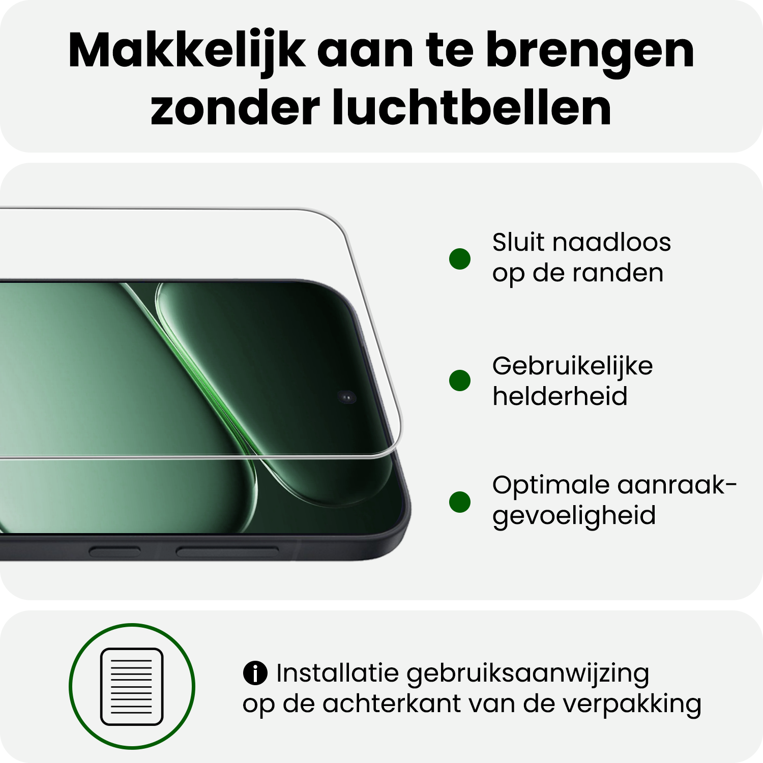BASEY. BASEY. OnePlus Nord CE6 Hoesje Bookcase Met 2x Screenprotector - Zwart